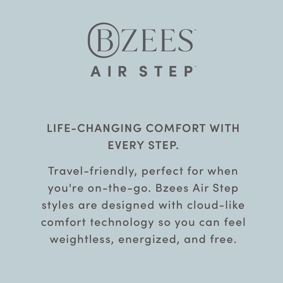 NWT Bzees Abstract Frill Loafer Flat Gray Slip On Breathable Strap Size 9W - Picture 3 of 13